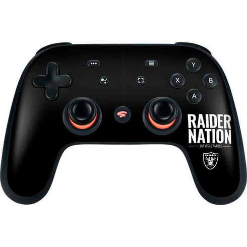 NFL Las Vegas Raiders Team Motto Google Stadia Controller Skin